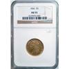 Image 1 : RARE 1836 $5 CLASSIC HEAD GOLD COIN, NGC GRADED MS-61