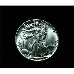 1940-p Walking Liberty Half Dollar 50c Grades Choice Uncirculated ms64