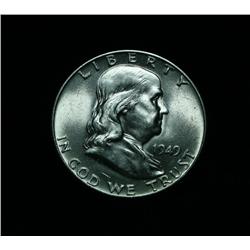 1949-p Franklin 50c Grades Choice Uncirculated ms64 FBL