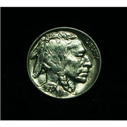 1937-p Buffalo Nickel 5c Grades Choice Uncirculated ms64