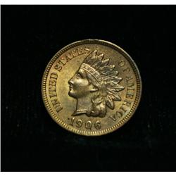 1906-p Indian Cent 1c Grades Select Uncirculated ms63 RB
