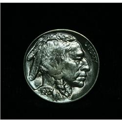 1937-p Buffalo Nickel 5c Grades Gem Uncirculated ms65