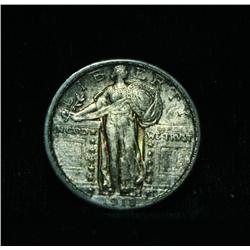 1918-p  Standing Liberty 25c Grades Select Uncirculated ms63 FH