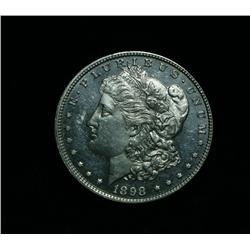1898-p Morgan Dollar $1 Grades Select Uncirculated ms63 DMPL