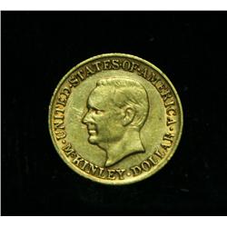 1916 McKinley Birthplace Memorial  Gold Commemorative $1 Grades au55