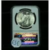 Image 2 : NGC 1923-p Peace Dollar Graded Choice Uncirculated ms64  NGC