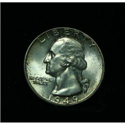 1949-p Washington Quarter 25c Grades Choice Uncirculated ms64