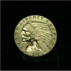 1915-p $2 1/2 Gold Indian Grades Select Uncirculated ms63