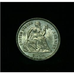1890-p Seated Liberty Dime Select Uncirculated ms63