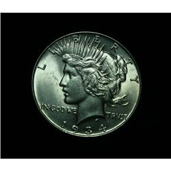 1934-p Peace Dollar $1 Grades Choice Uncirculated ms64