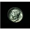 Image 1 : 1925-p Liberty Head 'Mercury' Dime 10c Grades Choice Uncirculated ms64 FSB