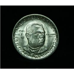 1946-d Booker T Washington Commemorative Half Dollar Grades Choice Uncirculated ms64