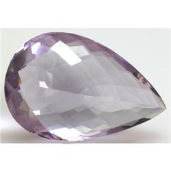 Natural Pink Amethyst Checkered Pear Cut 65.24ctw approximate