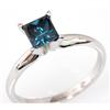 Image 1 : Genuine 1.70 ctw Blue Diamond Ring 14kt White or Yellow Gold