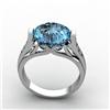 Image 1 : Genuine 6.09 ctw Topaz Ring 10kt White or Yellow Gold