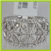 Image 3 : Genuine  0.87 ctw Diamond Ring 18KT White Gold