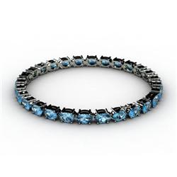 Genuine 9.20 ctw Aqua Marine Bracelet 18kt White or Yellow Gold 6.8g