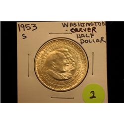 1953-S Washington Carver Commemorative Half Dollar