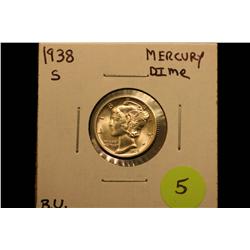 1938-S Mercury Dime (B.U. Looks MS-63)
