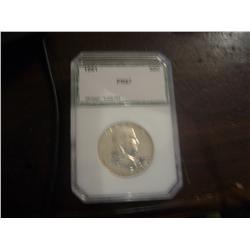 1961 FRANKLIN HALF DOLLAR PR67 PCI GRADED