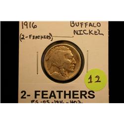 1916 Buffalo Nickel (Two Feathers) FS#05-1916-402