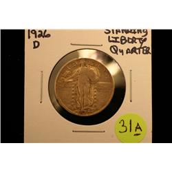 1926-D Standing Liberty Quarters (LOT OF 2) NICE HIGHER VF and EF
