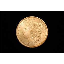 1884-O Morgan Silver Dollar B.U. (Beautiful Rainbow Reverse)