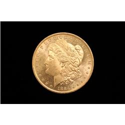 1884-O Morgan Silver Dollar B.U. (PROOF LIKE REVERSE)