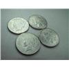 Image 1 : Lot of 4 Peace Dollars 23s,26s,26p,26s