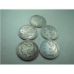 (5) Morgans 1900o,87p,89o,01o,78s
