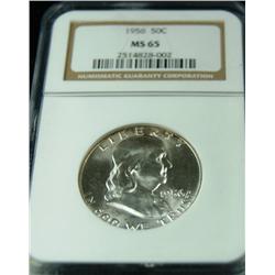 1956 Franklin MS 65 NGC Half Dollar