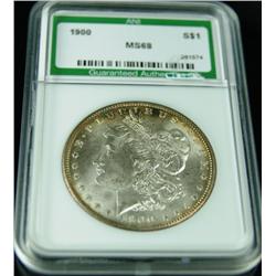 1900 P MS 68 ANI Slabbed Morgan