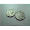 Image 1 : (2) Peace Dollars 25p ,22p