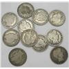 Image 1 : Lot of 10 Barber Half Dollars- From Photo-