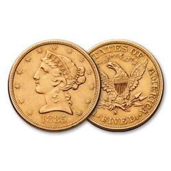 $ 5 Liberty Gold US Minted Coin Random