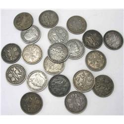 Lot of (10) 1892-3 Columbian Expo Coins