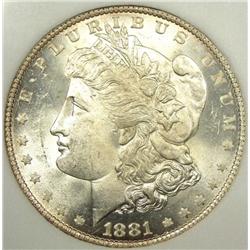 1881s pl Morgan Silver Dollar