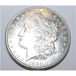 1885p ms63 + Morgan Silver Dollar