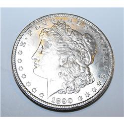 1890p ms63 Morgan Silver Dollar