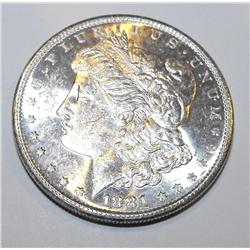 1881s pl-rv Morgan silver dollar