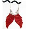 25twc Red Coral Sterling Earrings (JEW-3442)
