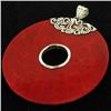 70twc Red Coral Sterling Pendant (JEW-3430)