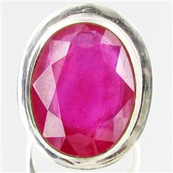 112.74ctw Mozambique Ruby Sterling Ring (JEW-2758)
