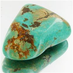 44.8ct Green Turquoise Freeform Cabochon (GEM-33774)