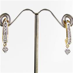 15.6twc Diamond 10k Gold Earrings (JEW-3391)