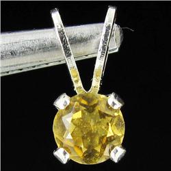 1.09ctw Citrine Sterling Pendant (JEW-2684)