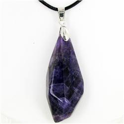 85ct Natural Amethyst Pendant Necklace (JEW-3505)