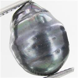 9.93ct Baroque Peacock Black South Sea Saltwater Pearl (GEM-33282)