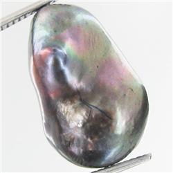17.19ct Baroque Peacock Black South Sea Saltwater Pearl (GEM-33295)
