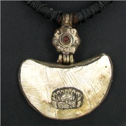 Tibet Bone Nickel Bead Choker Necklace (JEW-3246)